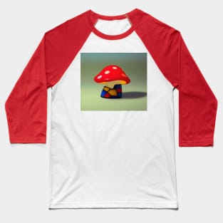 Mushroom Figurine Baseball T-Shirt